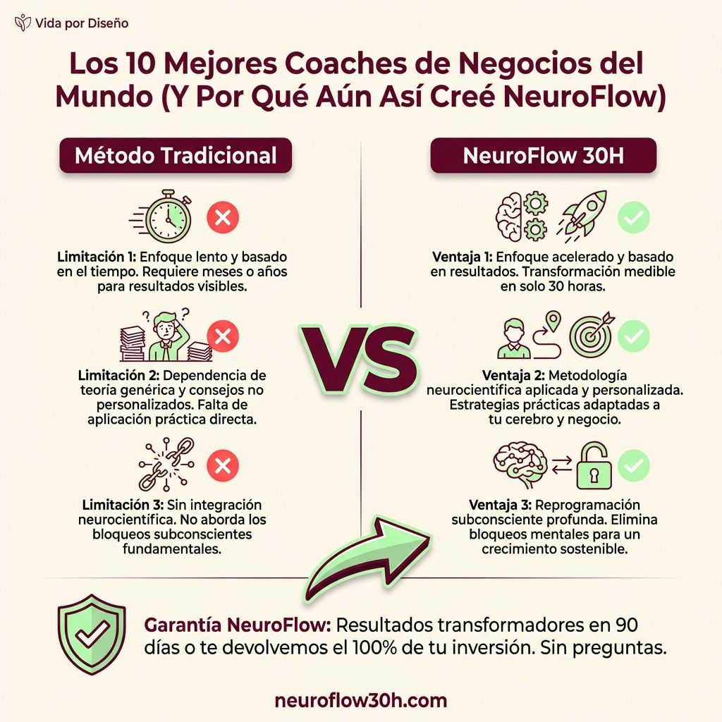 Infografía: Los 10 Mejores Coaches de Negocios del Mundo (Y Por Qué Aún Así Creé NeuroFlow)